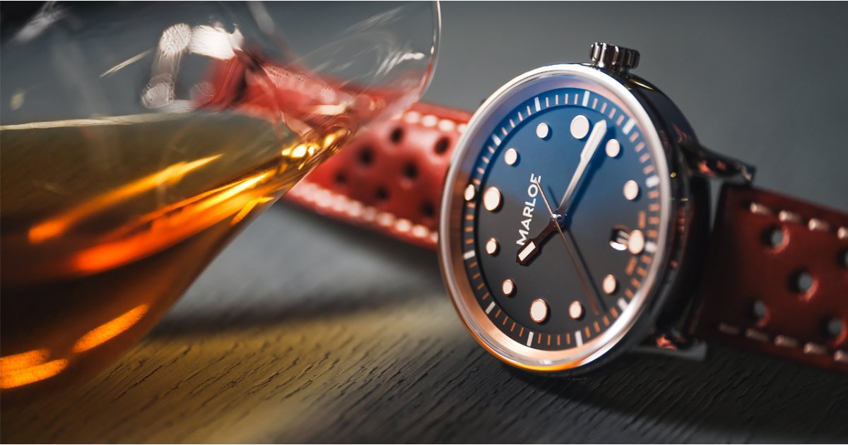 L'association montre Marloe x Ardnamurchan et whisky s'accorde avec le drame et la montre