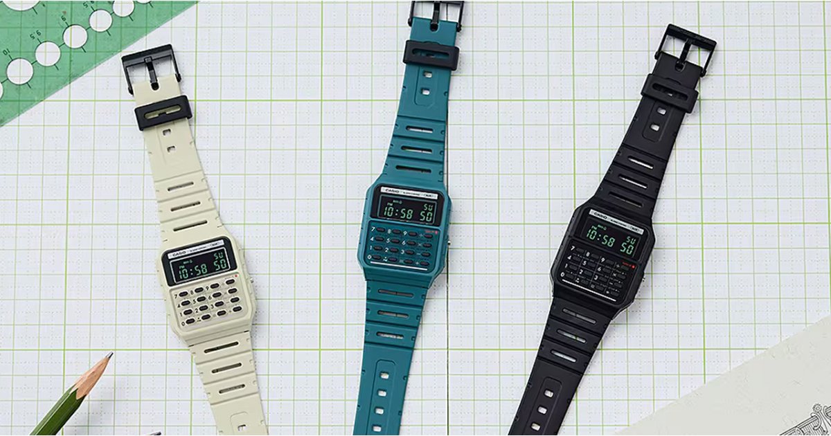 Les tricheurs de l'examen de montre-bracelet se réjouissent ! La montre calculatrice Casio est de retour