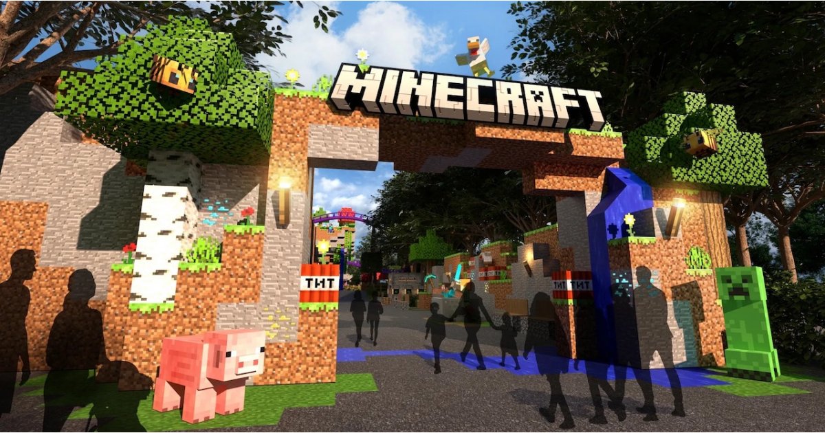 Les manèges du parc à thème Minecraft arrivent au Royaume-Uni et aux États-Unis