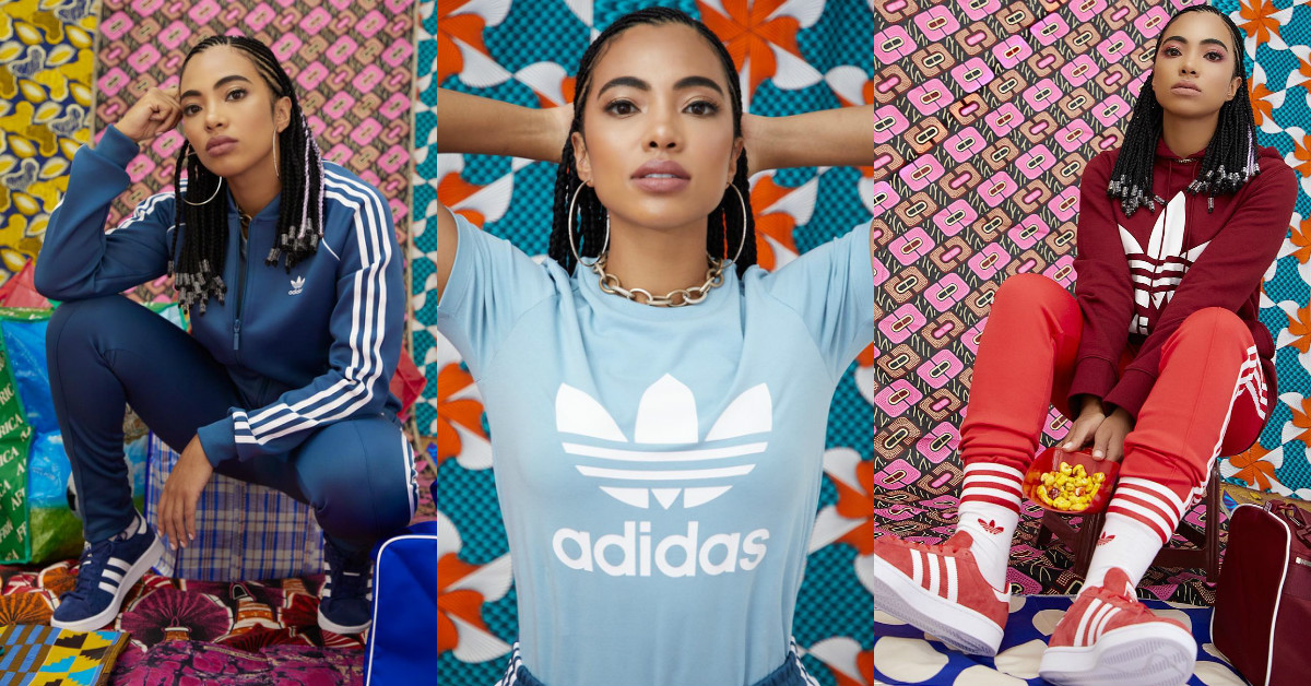 L'actrice sud-africaine Amanda du-Pont et Trevor Stuurman jouent dans la campagne SS18 d'Adidas 'Now-stalgia'