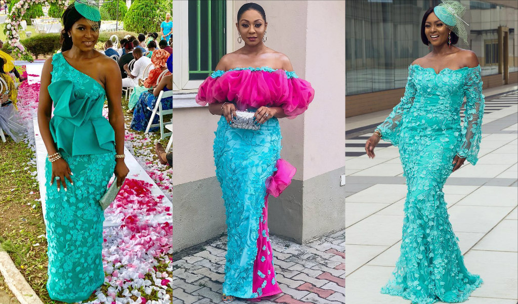 Les meilleurs styles Aso Ebi du mariage de célébrités d'Ihuoma Linda Ejiofor et Ibrahim Suleiman 