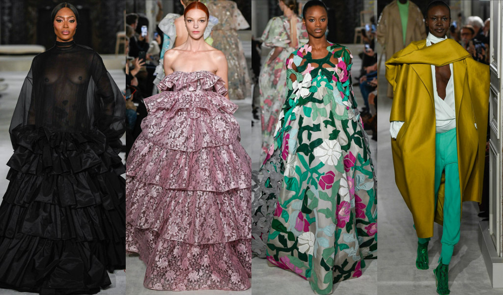 La collection couture printemps 2019 de Valentino est de quoi sont faits les rêves de haute couture